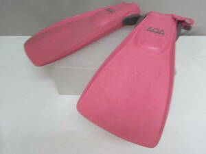 *29) pair ..* open heel type fins [AQA/EMDEN] size (23-24cm) * underwater operation not yet verification junk #80