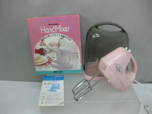 *87) hand mixer *Matsuden [MS-8211] storage case attaching box, instructions equipped * operation OK/ use impression present condition goods #60