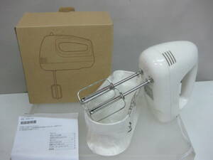 *90) hand mixer * Muji Ryohin storage case attaching box, instructions equipped * operation OK/ use impression present condition goods #60
