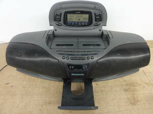 ! Panasonic Panasonic CD radio-cassette RX-DT75 electrification only verification * junk #120