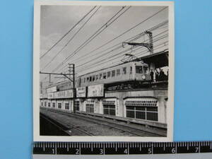 (J53)26 写真 古写真 電車 鉄道 鉄道写真 東急 東急電鉄 5007 昭和30年6月1日 横浜駅 上りホームより