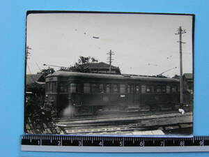 (J53)114 photograph old photograph train railroad railroad photograph Shizuoka Shizuoka railroad 121 number tram 