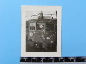 (J53)284 photograph old photograph train railroad railroad photograph box root mountain climbing railroad 4 number Showa era 25 year 3 month 21 day Odawara station 