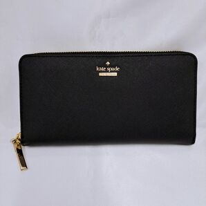 Kate spade　ケイトスペード　長財布 ラウンドファスナー 財布 レディース財布 PWRU5073　黒　ブラック