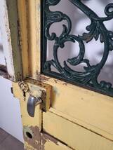 フランス アンティーク 　ウッドドア　鋳鉄デコレーション付き　美しいドア　　ショップデイスプレイ　店舗什器_画像8