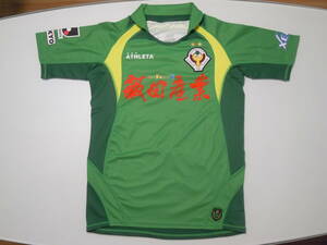 東京ヴェルディ　TOKYO VERDY　ユニフォーム　2012モデル　半袖　Mサイズ　背番号なし　ATHLETA　正規品　ユーズド