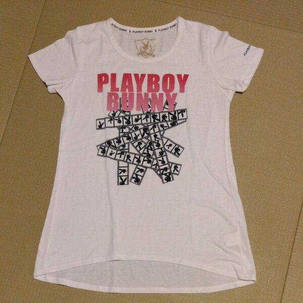 半袖 Tシャツ　プレイボーイ　PLAYBOY　BUNNY 白