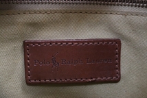  正規品 Polo Ralph Lauren ラルフローレン ハンドバッグ ミニボストン チェック×緑 グリーン_画像8