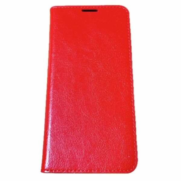 5-42 LG G7 スマホケース　レッド　赤　Android 手帳型　アンドロイド　 レザー調 カードケース