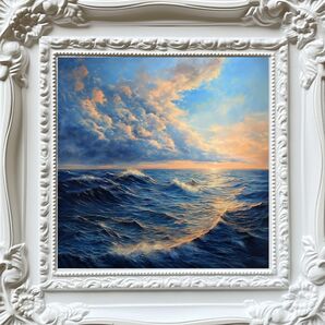 匿名配送 スクエアアート 13×13cm B5 嵐の夜明け インテリア 小物 雑貨 絵画 オシャレなフォト プレゼント ギフト