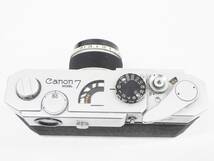 01 07-595808-20 [Y] Canon キャノン MODEL 7 フィルムカメラ レンジファインダー レンズ 50mm 1:1.8 札07_画像3
