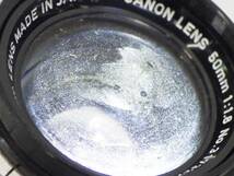 01 07-595808-20 [Y] Canon キャノン MODEL 7 フィルムカメラ レンジファインダー レンズ 50mm 1:1.8 札07_画像10