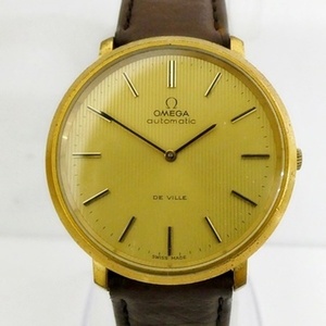 16 38-594642-01 [Y] オメガ OMEGA デビル DE VILLE 24石 151.0039 Cal.711 自動巻 腕時計 ゴールド系 2針 ラウンドフェイス 福38