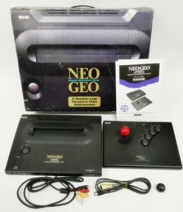 16 39-595176-11 [Y] SNK NEO-GEO Neo geo NEO-0 корпус контроллер инструкция с коробкой *AC адаптор отсутствует игра машина удача 39