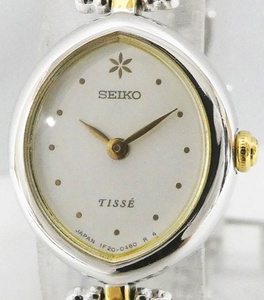 02 67-594601-01 [Y] SEIKO セイコー TISSE ティセ 1F20-5200 2針 クオーツ レディース 腕時計 旭67