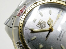 16 39-595332-13 [Y] TAG HEUER タグホイヤー WF2121-K デイト 200meters メンズ 自動巻 腕時計 福39_画像8