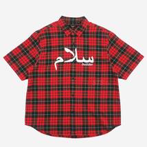 Supreme/UNDERCOVER S/S Flannel Shirt　赤M　シュプリーム/アンダーカバー ショートスリーブ フランネル シャツ　2023SS_画像1