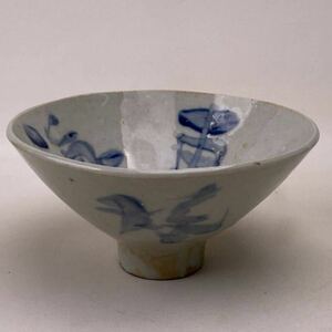 中国 古美術 時代物 清代 古玩 唐物 茶道具 茶碗 平茶碗