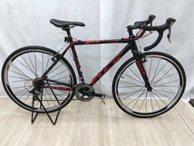 手渡し可 クロスバイク CROSS2.1 FUJI シクロクロス 自転車 ジャンク 赤 黒 中古 フジ_画像4