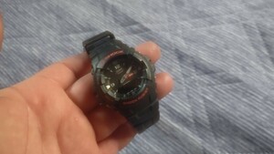 CASIO カシオ G-SHOCK ジーショック G-100 5158 WATER ブラックカラー 腕時計 アナログ クォーツ