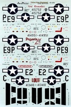 ●蔵出し エアロマスターデカール 48-656　1/48　P-51D　ムスタング　361FG　イエローノーズ　パート２_画像2
