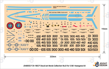 ＤＥＦ．ＭＯＤＥＬ JD48002 1/48 現用 F/A-18デカールセット ムービーコレクションNo.8「トップガン」2022(ハセガワ用)_画像3