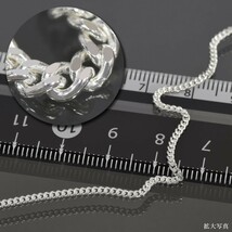 ネックレス チェーン シルバー925 2面カット喜平チェーン 幅1.7mm 長さ45cm｜鎖 銀 Silver アクセサリー レディース メンズ_画像2