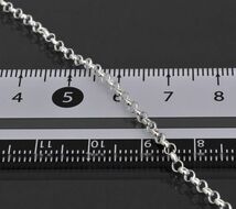 ネックレス チェーン シルバー925 ロールチェーン 幅2.0mm 長さ50cm｜鎖 銀 Silver アクセサリー レディース メンズ_画像2