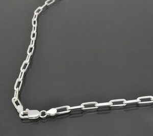 ネックレス チェーン シルバー925 4面カットロング小豆チェーン 幅5.0mm 長さ45cm｜鎖 銀 Silver アクセサリー メンズ