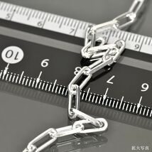 ネックレス チェーン シルバー925 2面カットロング小豆チェーン 幅4.0mm 長さ45cm｜鎖 銀 Silver アクセサリー レディース メンズ_画像2