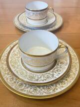 A・BERNARDAUD LIMOGES・FRANCE カップ &ソーサー・ケーキ皿・2セット_画像1