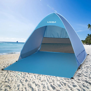 屋外用の軽量自動インスタントポップアップビーチテント 日焼け止め キャンプ 釣り シェルター