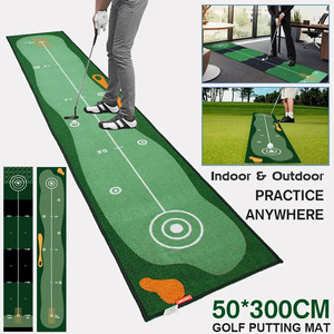 屋内ゴルフ練習場 自宅 オフィス グラストレーニング用の厚くて滑らかなゴルフマット