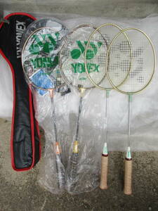 ⑥*YONEXbato Minton racket 4ps.@B-7000 beautiful goods /B8500y.o unused 