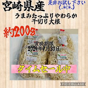 早い者勝ち　値下げ× 大好評中　宮崎県産　やわらか千切り大根　　約200g