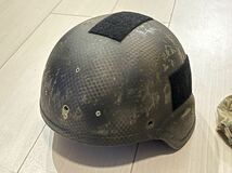 ACH SDS Warrior Helmet Style 2415 Medium 米軍 実物 ヘルメット本体 プラス マルチカム カバー チンストラップ Norotos マウント セット_画像2