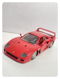 ● コレクター必見 Urago ブラーゴ フェラーリ F40 1987 1/18 イタリア製 ミニカー 赤 レッド 飾り コレクション ma744