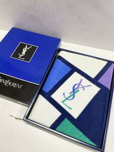 ★コレクター必見 未使用品 Yves Saint Laurent イヴサンローラン バスタオル お風呂 家庭用品 タオル 箱付き 雑貨 M492