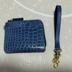 ディノス　クロコダイル　コンパクト　財布　　　GENUINE CROCODILE