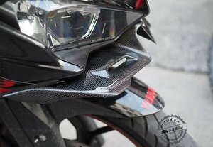 ヤマハ YZF-R3 YZF-R25 YZF R3 R25 フロントフェアリングウィングレット空力ウィングシェルカバー保護ガードキット (Color : Carbon Fiber)