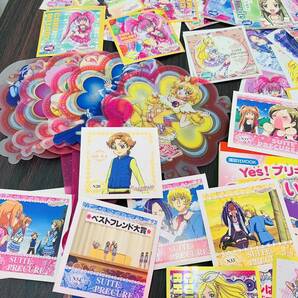 【コレクター品】プリキュア シール 他 コレクションまとめ 扇子 うちわ キーホルダー付 まとめ 大量 【1円スタート】の画像2