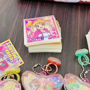 【コレクター品】プリキュア シール 他 コレクションまとめ 扇子 うちわ キーホルダー付 まとめ 大量 【1円スタート】の画像7