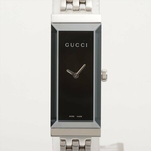 ■ 1円 ～ 中古 美品 参定9.7万■ グッチ GUCCI ■ G-フレーム 127.5 レディース 腕時計 ■箱保 ミラー文字盤 シルバー YA127501