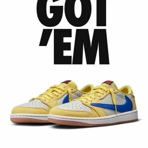 Travis Scott × Nike WMNS Air Jordan 1 Retro Low OG "Canary"