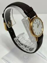 【不動品】SEIKO セイコー CREDOR クレドール クォーツ 腕時計 18KT 5A70-0020 白文字盤 総重量12g_画像2