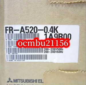 ★新品　MITSUBISHI　三菱　インバータ FR-A520-0.4K【6ヶ月保証付き】