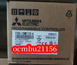 ★新品　MITSUBISHI　三菱　FX3U-128MT/ES-A PLC シーケンサ【6ヶ月保証付き】