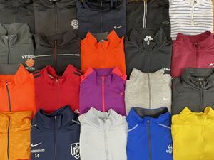 ① б/у одежда .USA длинный рукав половина Zip tops MIX 20 шт. комплект продажа комплектом 1 иен старт много . продажа America б/у одежда принт Logo American Casual 