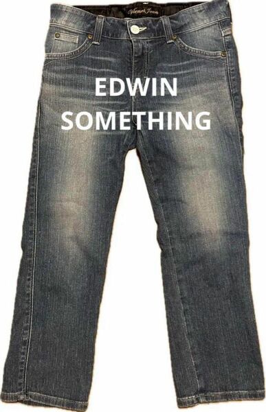 EDWIN 日本製　SOMETHING ヴィーナスジーンズ　クロップド丈