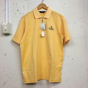 新品未使用 タグ付き Munsingwear マンシングウェア ハーフジップ ポロシャツ 半袖 サイズL オレンジ GOLF ゴルフ デサント 日本製 